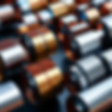 Detailed View of Transformer Coils A close-up of transformer coils displaying their intricate winding patterns and materials.