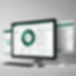 Illustration of Excel interface showcasing various features