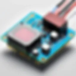 Detailed illustration showcasing the internal components of Adafruit PIR sensors.