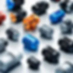 Dynamic illustration of various types of electric motors