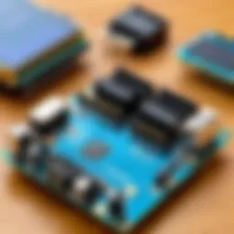 Arduino components for WiFi temperature sensing