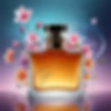 Artistic representation of fragrance notes blending seamlessly