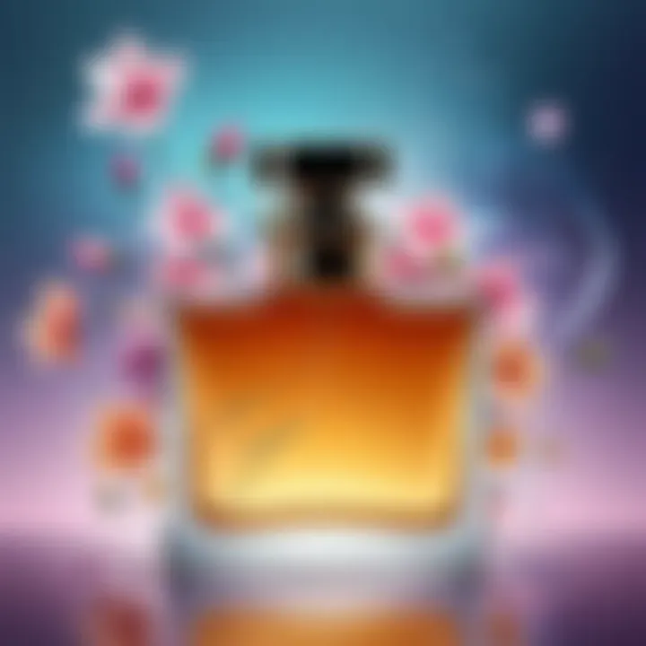 Artistic representation of fragrance notes blending seamlessly