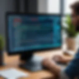 Bash scripting in action on a computer screen