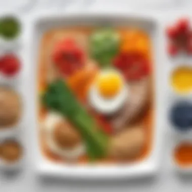 Balanced Lean Cuisine Dish A well-balanced Lean Cuisine dish emphasizing whole grains and colorful ingredients