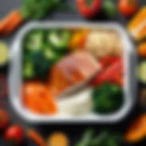 Nutritious Lean Cuisine meal showcasing vibrant vegetables and lean protein