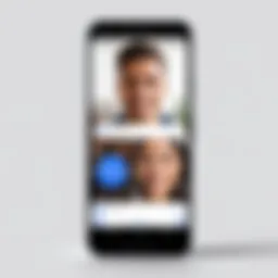 User interface of Google Duo app showcasing the sign-in screen