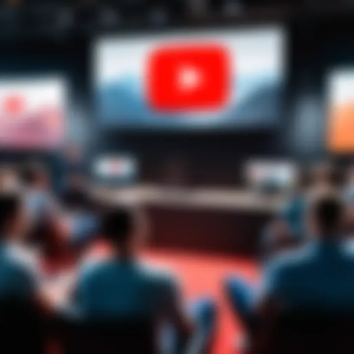 Audience interaction during a live YouTube event