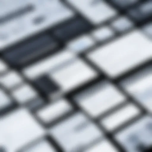 A well-organized storyboard showcasing various video scenes