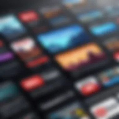 Engaging thumbnail designs attracting viewers' attention