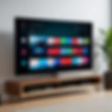Smart TV Connection Options Smart TV showcasing various connection options