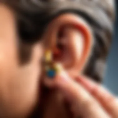 User-friendly hearing aid controls demonstrating ease of use and comfort.