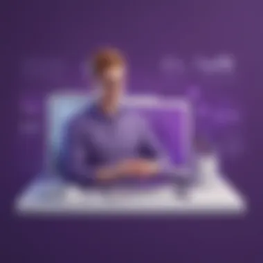 Illustration of a person customizing Yahoo settings