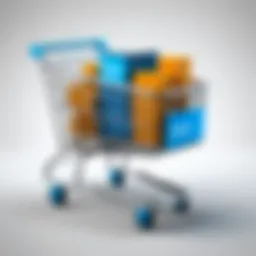 A user-friendly interface showcasing the Drupal shopping cart functionalities.