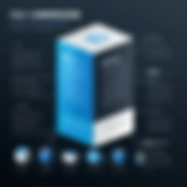 An infographic highlighting file compression techniques