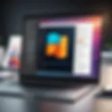 A sleek interface showcasing PDF merging software