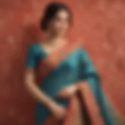 Embroidered Silk Sari