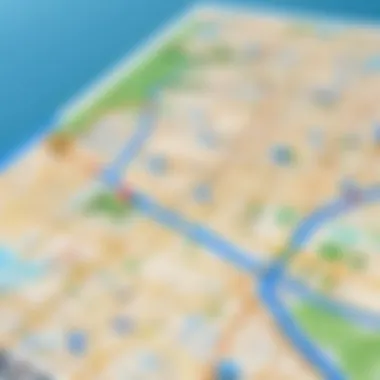 Offline Map Features and Benefits Illustration of offline map functionality