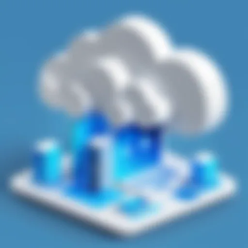 Cloud architecture overview showcasing Azure services