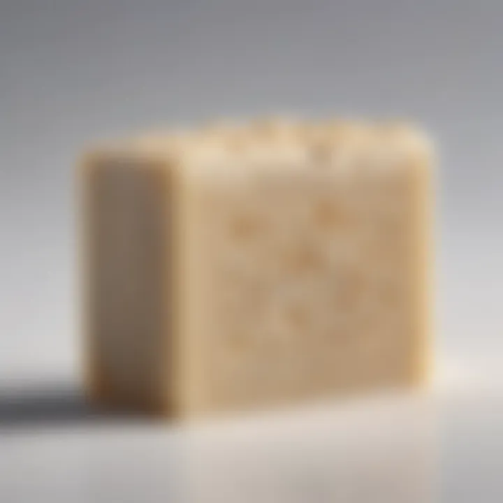 Luxurious bar soap with soothing oatmeal infusion