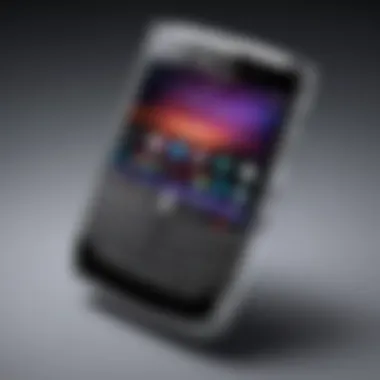 Pioneering Design of Blackberry A historic Blackberry device showcasing its pioneering design