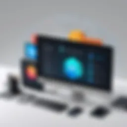 A digital collage showcasing various web development tools and technologies for CSS.