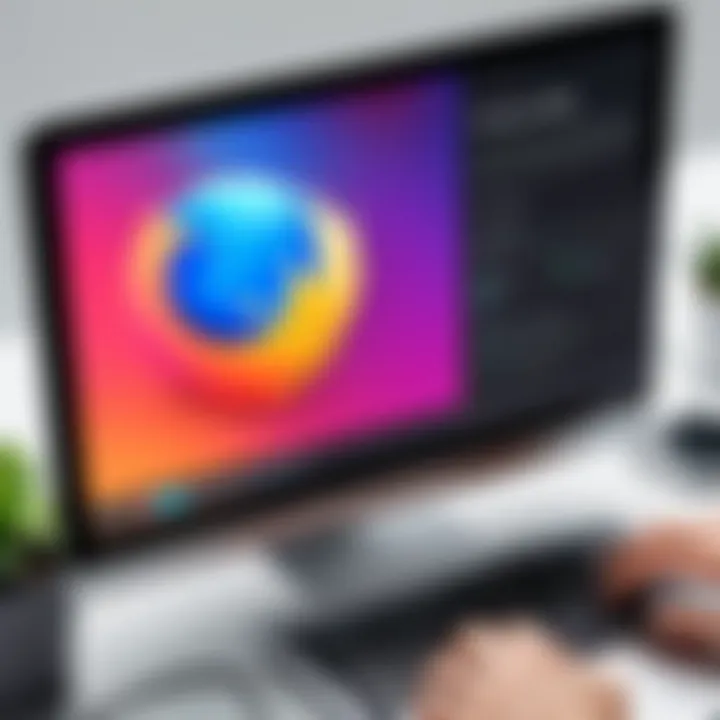 An illustration showcasing user experience across different browsers