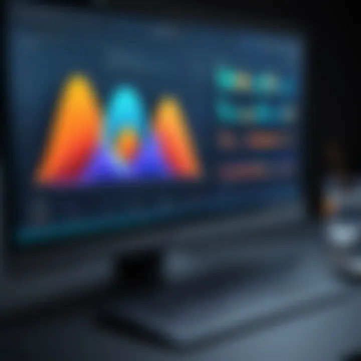 Diagram showing the mode within a frequency distribution