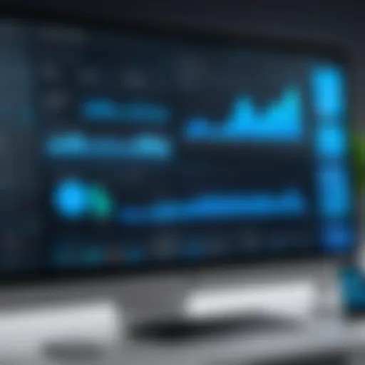 Innovative dashboard showcasing Salesforce Service Cloud features
