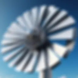 Innovative spiral wind turbine design showcasing its unique structure