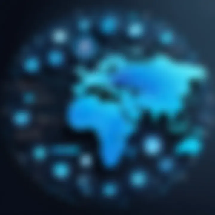 Infographic illustrating network security challenges and solutions