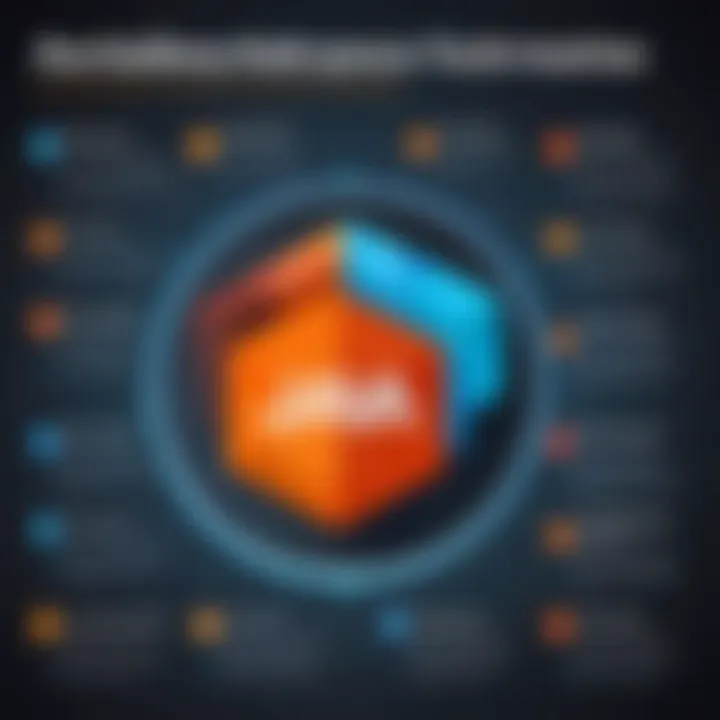 Chart highlighting advantages of Java frameworks
