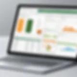 A visual representation of Power Pivot's data model interface