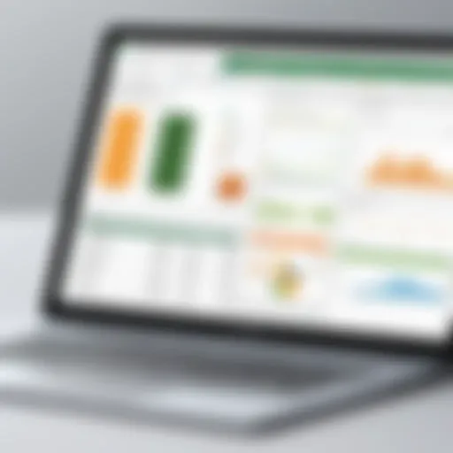 A visual representation of Power Pivot's data model interface