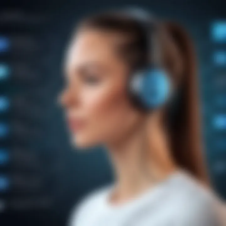 A conceptual diagram highlighting the advantages of using voice recognizers