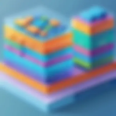 Illustration of microservices architecture layers