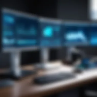 Workstations: Power for Professionals Powerful workstation setup with multiple monitors