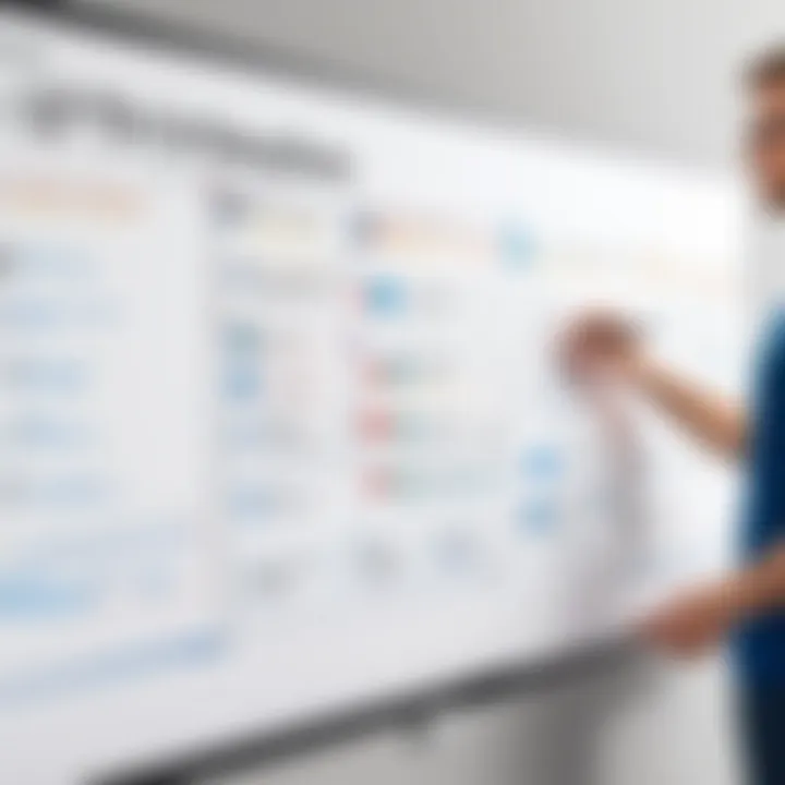 Integration of XP with other agile methodologies on a whiteboard