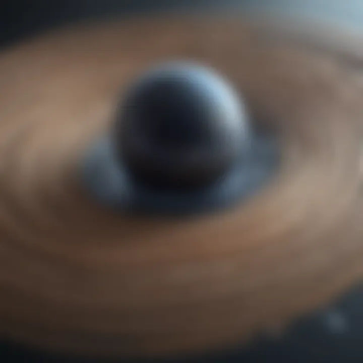 Artistic representation of gravitational waves discovery