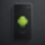 Smartphone with Android Logo