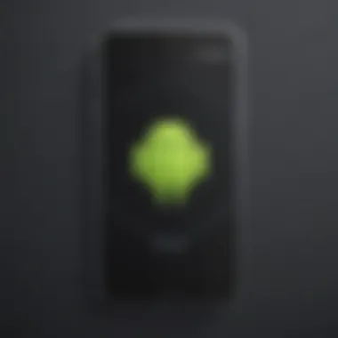 Smartphone with Android Logo