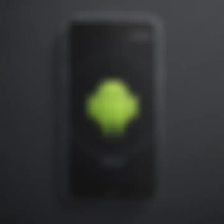 Smartphone with Android Logo