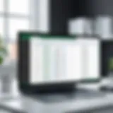 Visual representation of Excel data structure