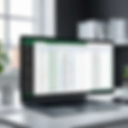 Visual representation of Excel data structure