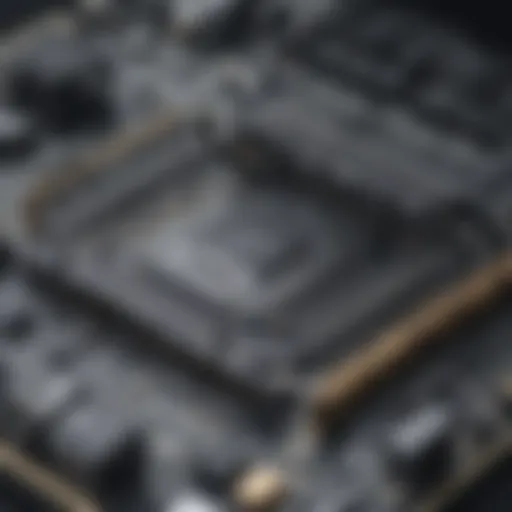 Intricate CPU motherboard design