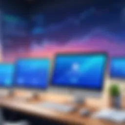 Abstract depiction of online learning