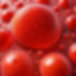 Unique pattern of red spots on skin