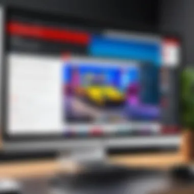 Understanding the Live Streaming Interface on YouTube A visually engaging live stream interface on a computer screen