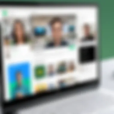 User interface of Google Hangouts showcasing features