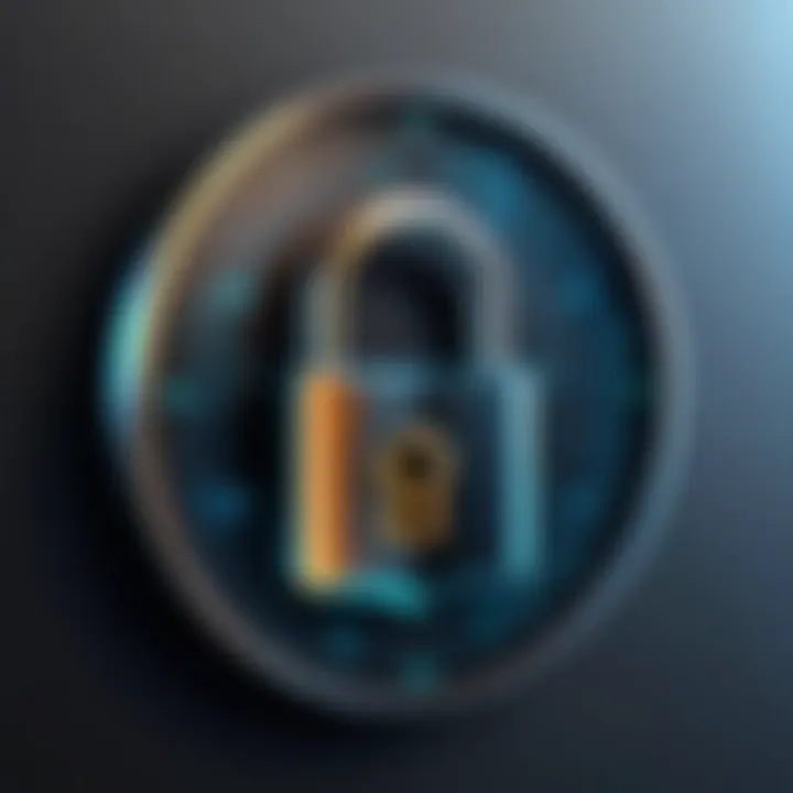 A secure lock symbol representing mobile app security testing.